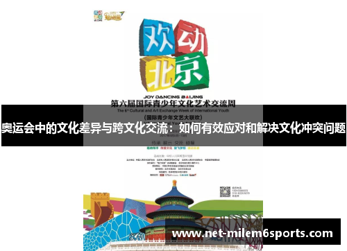 奥运会中的文化差异与跨文化交流：如何有效应对和解决文化冲突问题